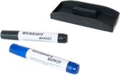 Merkloos Whiteboard Markers - Zwart - Blauw - 3 delig