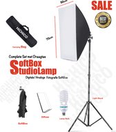 HiCHiCO Softbox Studiolamp - Fotografie Softbox Studioflitsers Complete Set met Draagtas