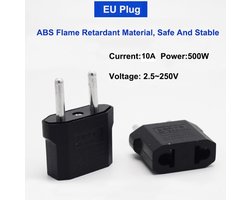 Stekker Amerikaans naar Nederland - Plug Dutch to American - Converter - Adapter - Reisstekker - Travel plug - USA naar EU - USA to EU