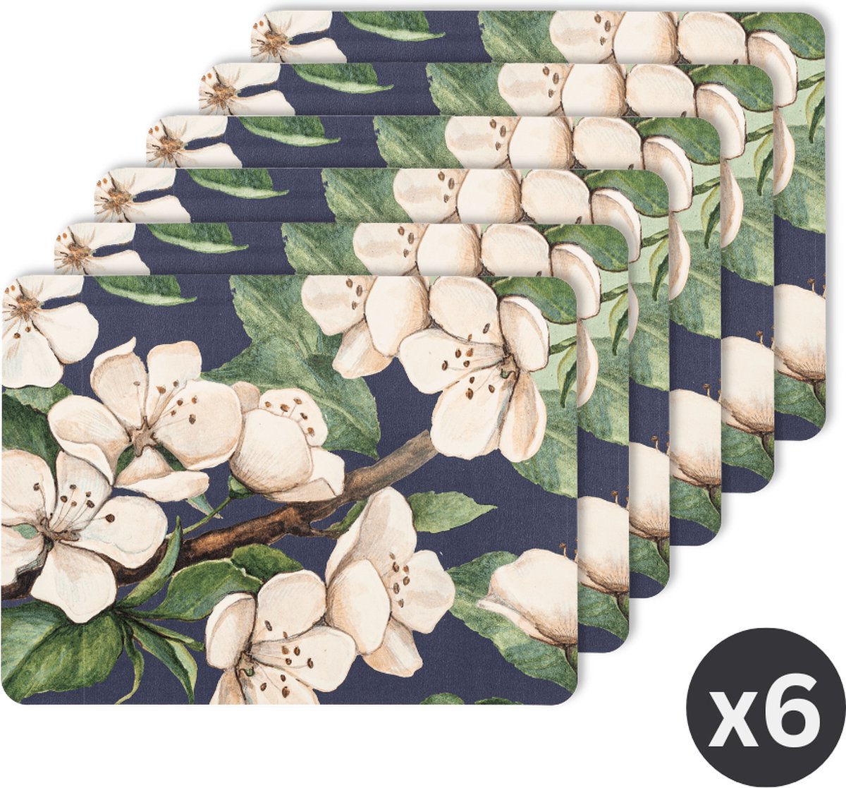 Placemat TOGO FLORAL, SET/6, 33x45cm, hybiscus