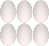 Set van 8x stuks piepschuim figuren eieren van 12 cm - hobby materialen vormen - Pasen
