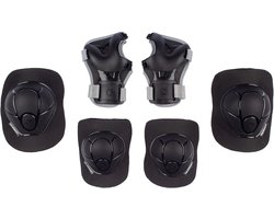 Nijdam Skate Beschermset Kinderen - Neo Nero - Zwart/Grijs - L