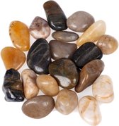 Décoration/ passe-temps pierres / galets mélange de couleurs 350 grammes - 1 à 2 cm