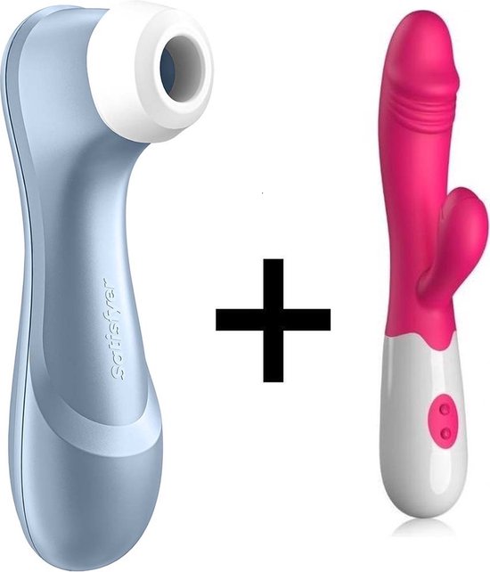 Satisfyer Pro 2 Blauw met Easylove Tarzan Vibrator - Combinatie Voordeel Set