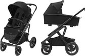 Bol.com Maxi-Cosi Lila XP+ Kinderwagen - Essential Black - Kinderwagen inclusief reiswieg en zitje aanbieding