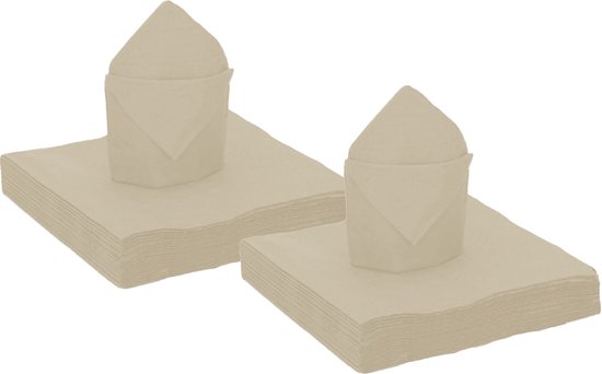 Witte Servetten - Set van zes - 100% katoen