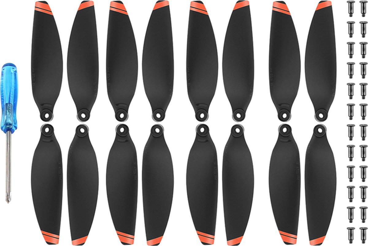 Drone Propellers - Voor DJI Mavic Mini 2 propellers - Standaard Propellers - Zwart/Oranje