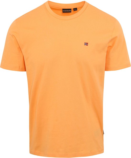 Napapijri - T-shirt Salis Oranje - Taille XXL - Coupe régulière