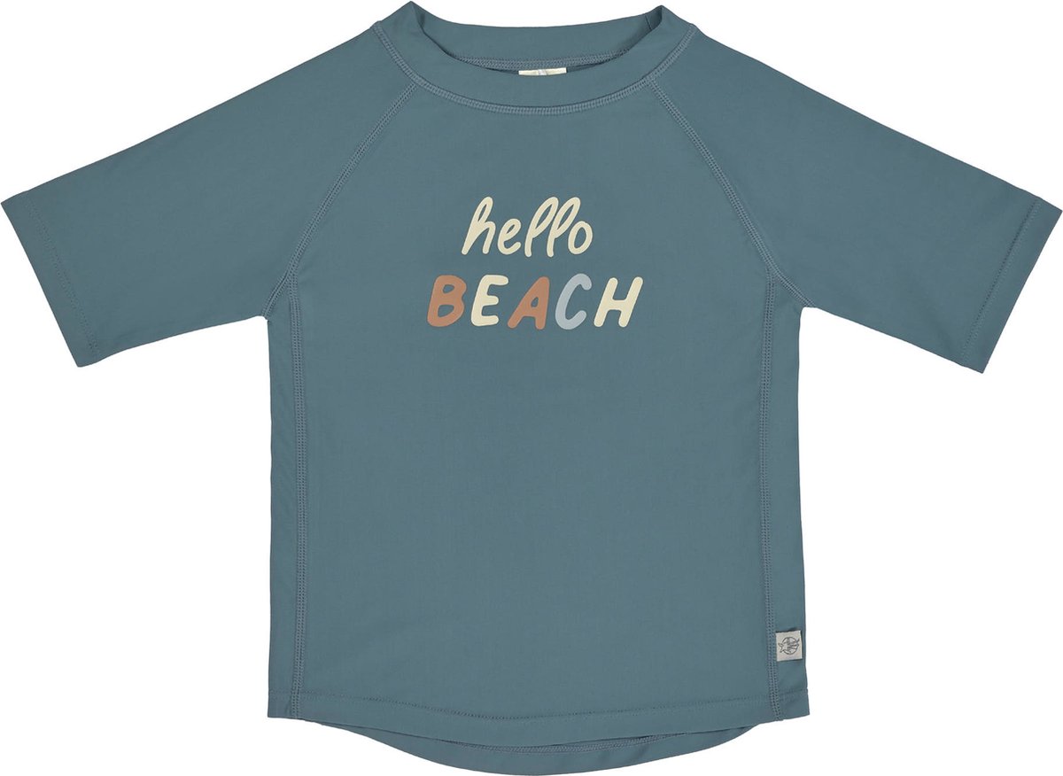 Lässig Zwemshirt Rashguard Korte Mouw Splash & Fun Hello Beach blue, 03 - 06 mnd.
