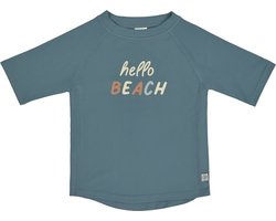 Lässig Zwemshirt Rashguard Korte Mouw Splash & Fun Hello Beach blue, 03 - 06 mnd.