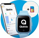 Qlokkie Kiddo 21 - Montre GPS enfant - Tracker GPS - Appels vidéo - Fonction de chat - Définir la zone de sécurité - Fonctions d'alarme SOS - Réseau 4G - Y compris la carte SIM et l'application mobile - Blauw