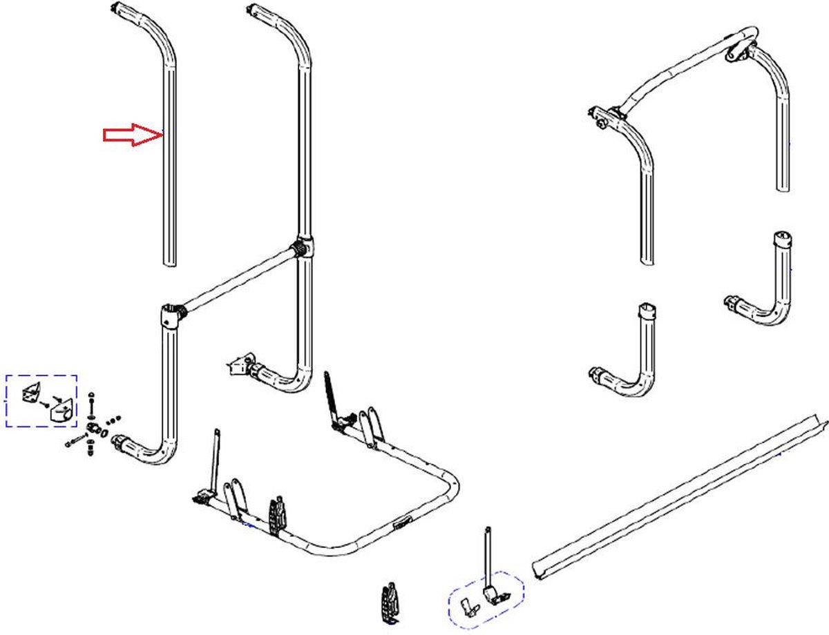 Thule Elite G2 Bovenarm zwart