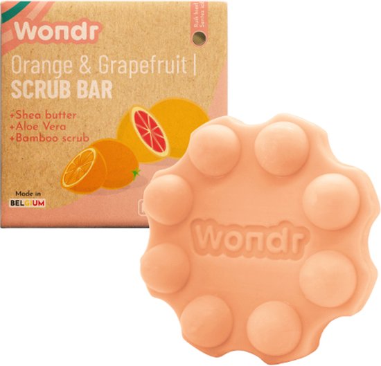 WONDR scrub bar Orange & Grapefruit Hydraterend & verfrissend