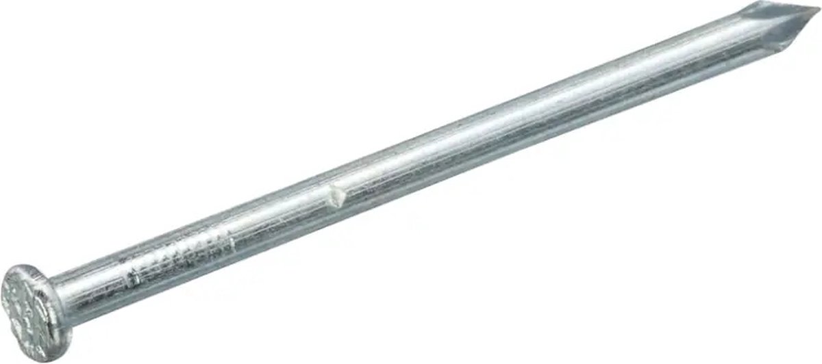 Draadnagel. 3.0 x 65mm. lang. blank. platkop. 1 kilo spijkers. Homefix.