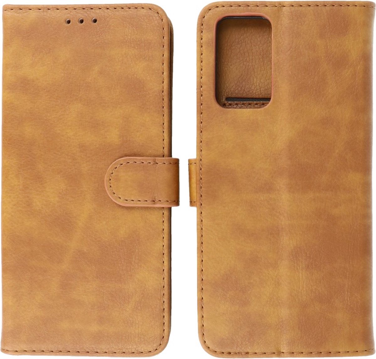 Oppo A96 Hoesje Book Case Portemonnee Telefoonhoesje - Bruin