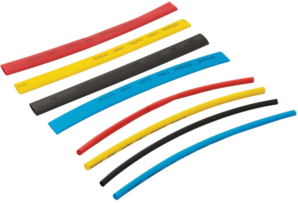 Fixman Krimpkous Assortiment - Flexibel en Moeilijk-brandbaar - 95-delig - Inclusief Opbergkoffer