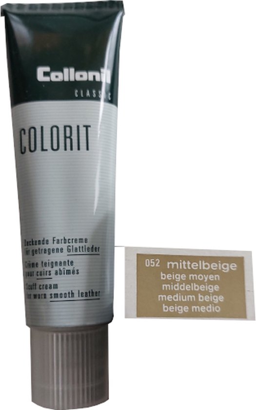 Collonil Colorit - Tube Crème Colorant Couvrant - Beige Moyen - 50ml (Cire à Chaussures - Cirage)