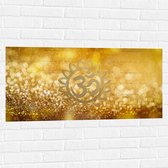 Muursticker - Hindoe Symbool Versierd door Gouden Details - 100x50 cm Foto op Muursticker
