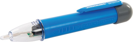 Testboy 115 bit contactloze spanningstester vanaf 12 V AC met geïntegreerde bithouder (hoogwaardige voltdetector met LED display, incl. schroevendraaierfunctie), rood