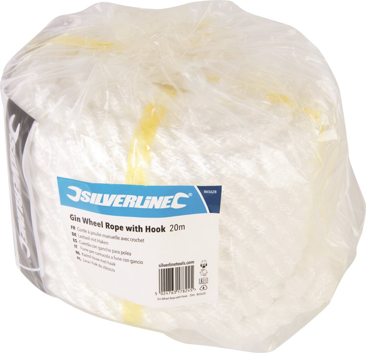 H&S Corde à Linge Exterieure En Acier - 50m De Long - Fil A Linge Robuste & Épais Pour Etendage