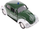 Welly Volkswagen Kever Polizei - Politie - Schaal 1:34 - Donker Groen