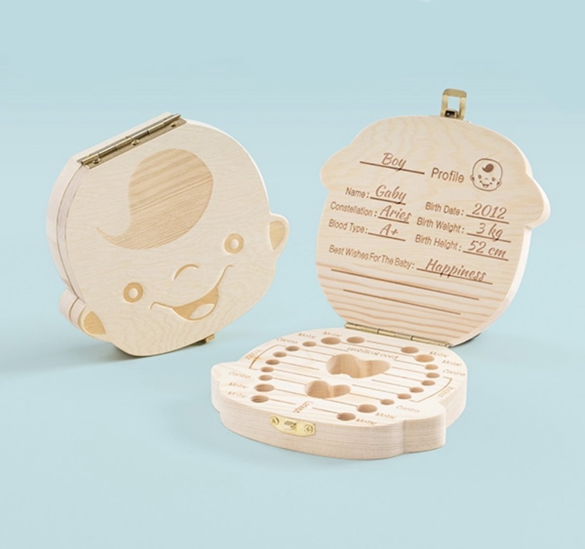 Goedkoopste Innovagoods Tandendoosje - Herinneringsdoosje voor Baby’s - Jongen