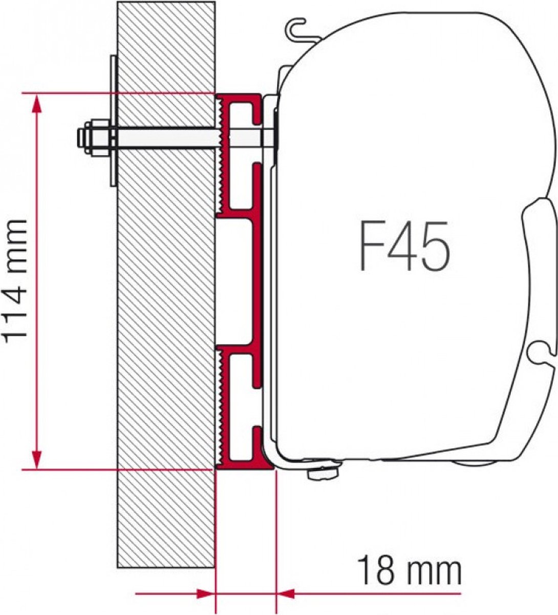 Fiamma Adapter D 120 F45