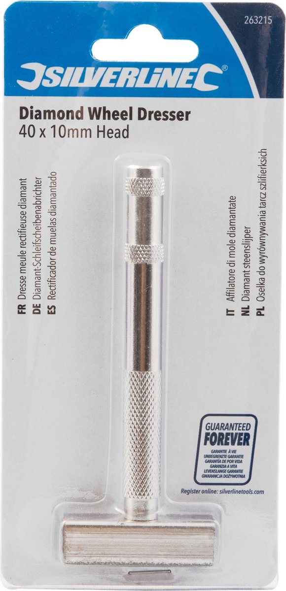 Silverline Heavy-duty diamant steenslijper - 40 x 10 mm - gekarteld handvat - slijpwiel restauratie thumbnail 5