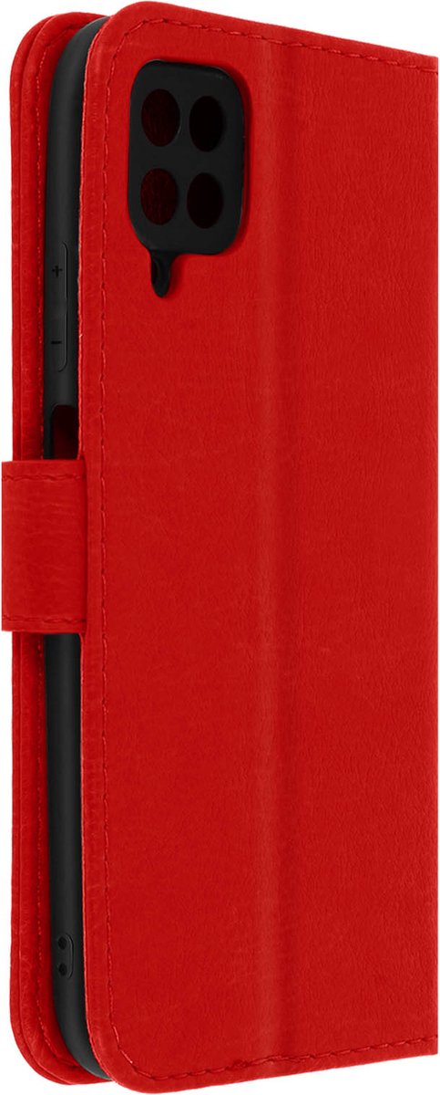 Geschikt voor Samsung Galaxy M12 Bookcover Video Support Functie rood