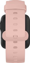 Bandje Geschikt voor Xiaomi Watch Lite/Redmi Watch Zacht Siliconen Ardillon gesp – L.Roze