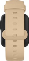 Bandje Geschikt voor Xiaomi Watch Lite/Redmi Watch Zacht Siliconen Ardillon gesp – Beige