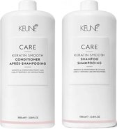Keune Care Keratin Smooth Shampoo 1000 ml & Conditioner 1000 ml