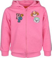 Paw Patrol - Roze sweatshirt met rits en capuchon, voor meisjes / 110