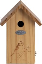 Nichoir / Nichoir en bois Mésange bleue 26 cm avec trappe d'observation - Décorations de jardin pour maisons d'oiseaux en épicéa