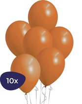 Halloween Decoratie - Oranje Ballonnen - 10 stuks - Helium Ballonnen - Voetbal Versiering - Koningsdag - Halloween Versiering
