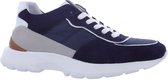 Livingstone - Lisbon - Sneaker - Blauw Wit - Nubuck, Textiel, Leer - Wijdtemaat - H - Schoenmaat - 45