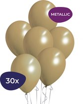 Ballons métalliques - 30 pièces - Or - Ensemble de ballons