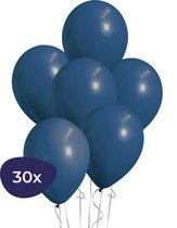 Blauwe Ballonnen – Helium Ballonnen – Verjaardag Versiering – Donkerblauwe Ballonnen – 30 stuks