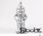 Kabouter staand Stoobz Design Zilver 33 cm hoog
