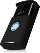 kwmobile housse pour sonnette vidéo - convient pour Ring Video Doorbell (1. Gen) - Étui de protection en Siliconen - En noir