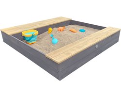 AXI Evy Zandbak met waterbakken en opbergruimte Grijs/bruin - Inclusief accessoireset