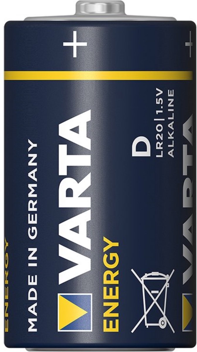 Varta Batterijen Lr20 Alkaline Energy 1,5v 2 Stuks