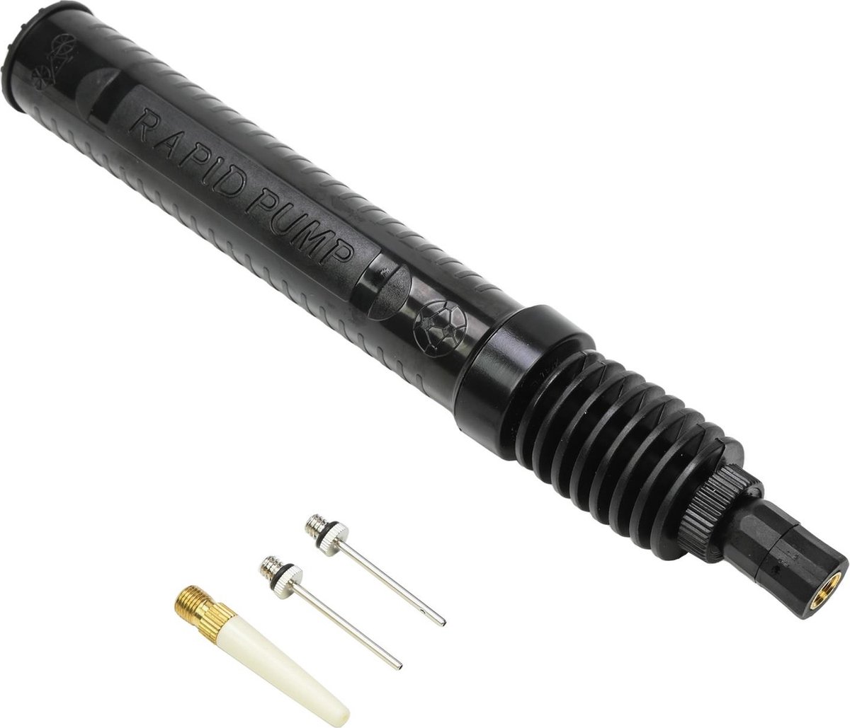 Benson - Handpomp - Fietspomp - Ballenpomp - Speelgoed - 1 Ventie - 2 Naalden - 3 Nippels voor opblaas Speelgoed Extra