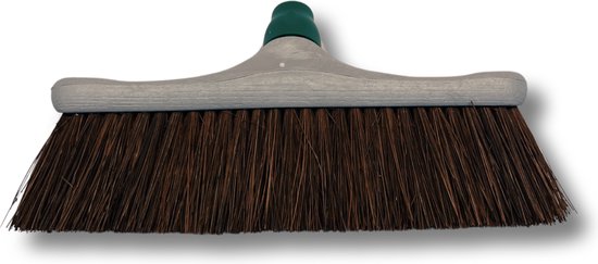 MAUS bezem buiten 30cm - straatbezem bassine met steel 150cm - natuurvezels - made in EU - robuuste bezem van MAUS — afbeelding 4