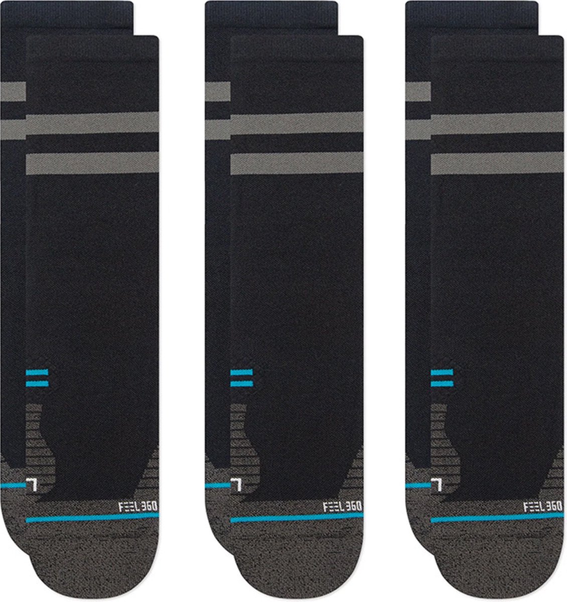 Stance unisex performance freshtek infiknit 3P sokken franchise ultralight zwart