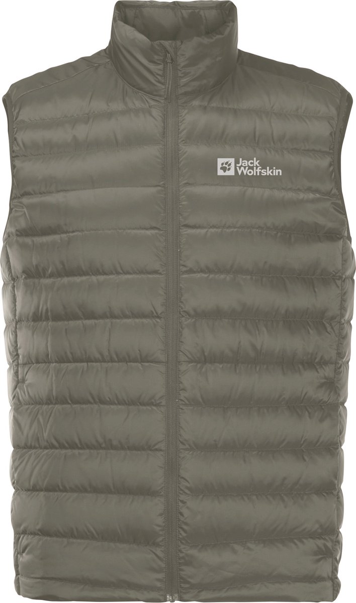 Jack Wolfskin Pack & Go Down Vest Men Bodywarmer Heren Groen