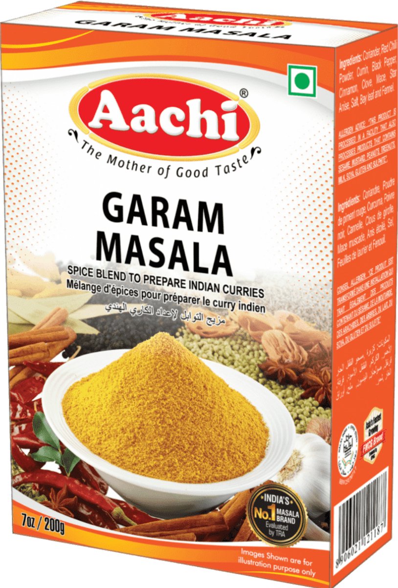 Aachi - Kruidenmix voor Indiase Curry's - Garam Masala - 160 g