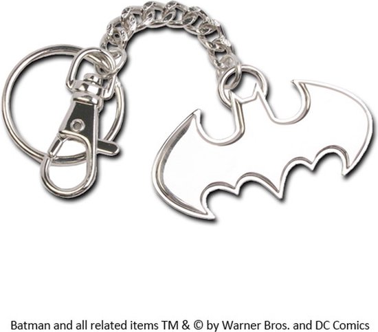 The Noble Collection Batman - Logo Keychain - Zilverkleurig