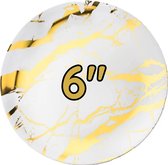 50 Marble design Herbruikbare feest borden 6