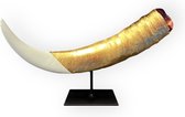 Toiz - Gold Hoorn - Sculpturen - bladgoud